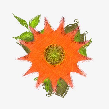 Eskipli arka planda dağınık grungy çiçek