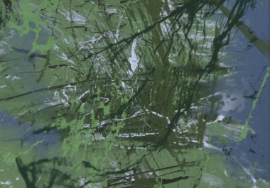 Arkaplanda soyut renkli lekeler