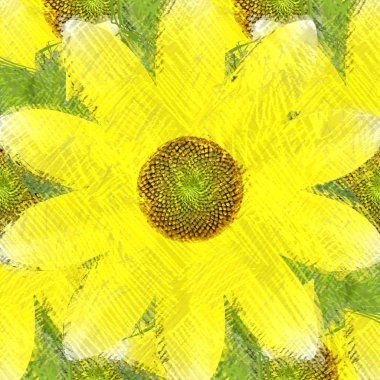 Arka planda çiçekler olan kusursuz desen