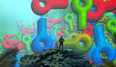 noel ve yeşil arka plan