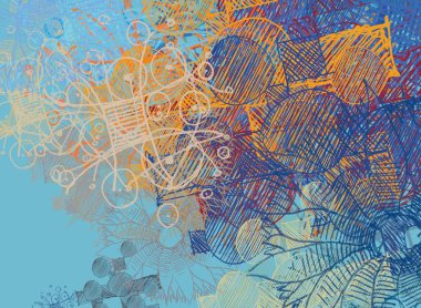 Çiçeklerle soyut arkaplan