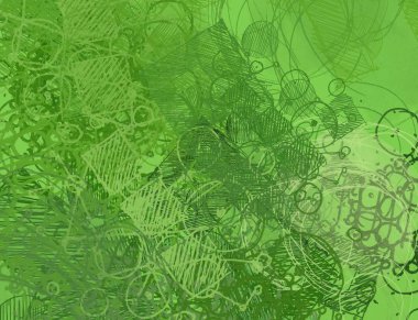 Yeşil yapraklı pürüzsüz desen