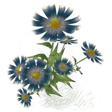 çiçekler ile suluboya çiçek