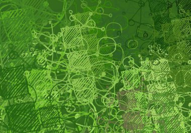 Yeşil yapraklı pürüzsüz desen