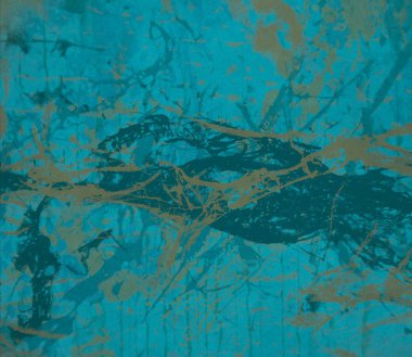 metin için alan ile arka planda soyut renkli lekeler