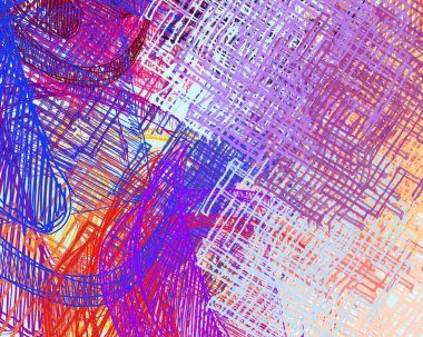 Farklı renk kalıplarına sahip soyut grunge arkaplanı 