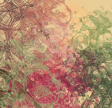 Farklı renk kalıplarına sahip soyut grunge arkaplanı 