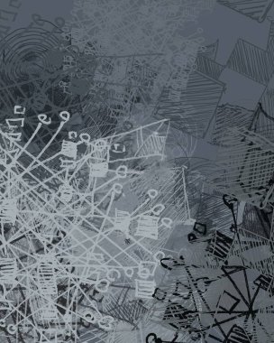 Farklı renk kalıplarına sahip soyut grunge arkaplanı 