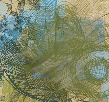 farklı şekiller ile soyut grunge arka plan