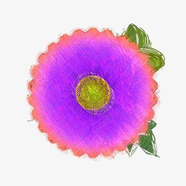 Eskipli arka planda dağınık grungy çiçek