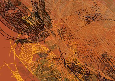 arka planda sonbahar yaprakları