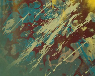 Metin için yeri olan boya lekeleriyle soyut arkaplan