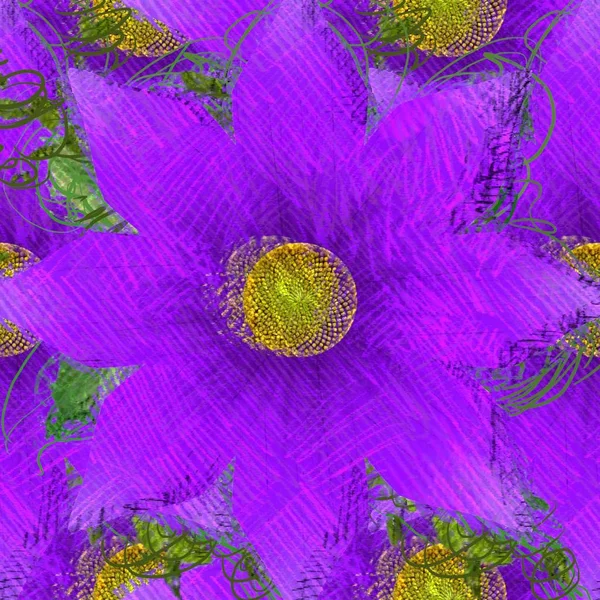 Arka planda çiçekler olan kusursuz desen