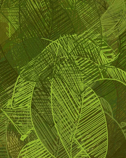 yeşil yaprakların arkaplanı