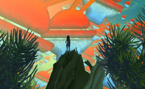 Metnin için alanı olan grunge arkaplanı