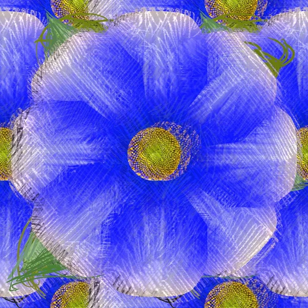 Arka planda çiçekler olan kusursuz desen