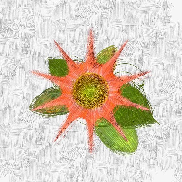 Eskipli arka planda dağınık grungy çiçek