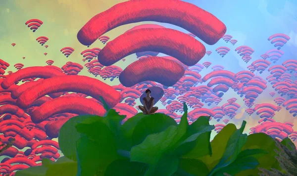 Kırmızı güllü soyut arkaplan