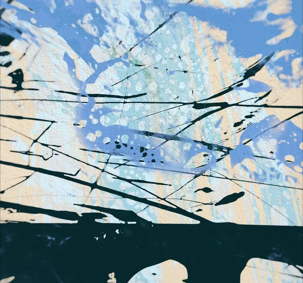 Boya lekeleriyle soyut arkaplan