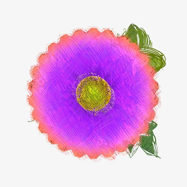 Eskipli arka planda dağınık grungy çiçek