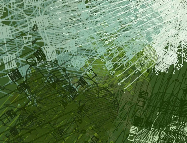 yeşil desenler ile soyut arka plan