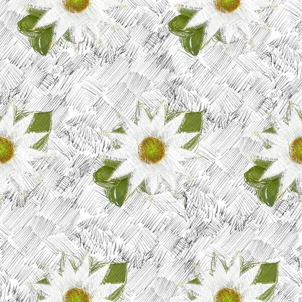 Arka planda çiçekler olan kusursuz desen