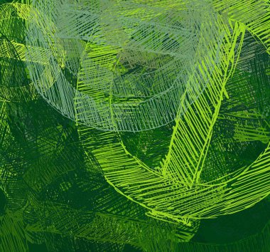 Yeşil yapraklı soyut arkaplan