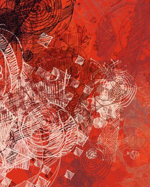 Farklı renk kalıplarına sahip soyut grunge arkaplanı 