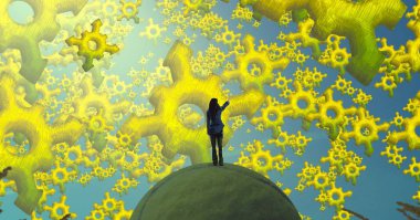 yeşil ve beyaz arkaplan