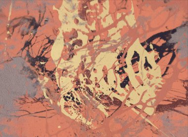 metin için alan ile arka planda soyut renkli lekeler