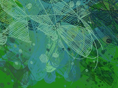 Yeşil yapraklı arkaplan