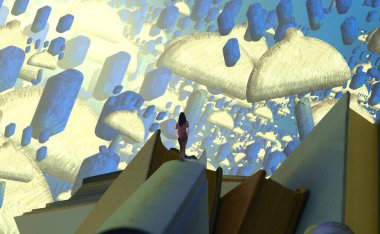 Bir binanın 3d görüntü