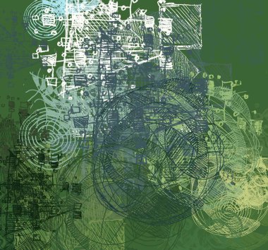 Farklı renk kalıplarına sahip soyut grunge arkaplanı 