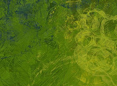 Yeşil yapraklı pürüzsüz desen