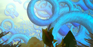 metin için alanı olan soyut kavramsal yaratıcı arkaplan 