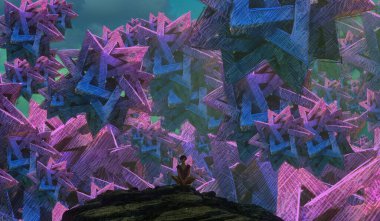 metin için alanı olan soyut kavramsal yaratıcı arkaplan 