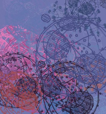 Grunge arka plan ile soyut desen