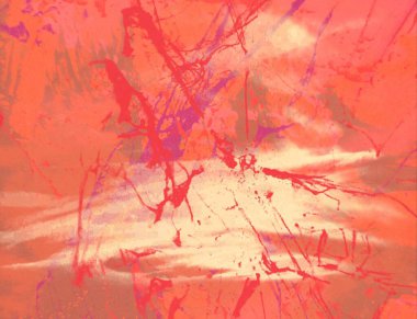 Metin için yeri olan boya lekeleriyle soyut arkaplan