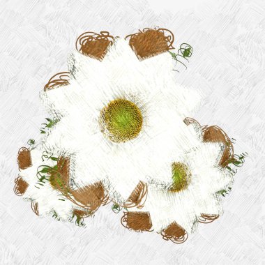 Çiçeklerle süslenmiş Noel süsü