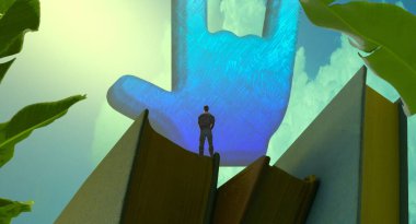 Bir adamın 3D görüntüsü