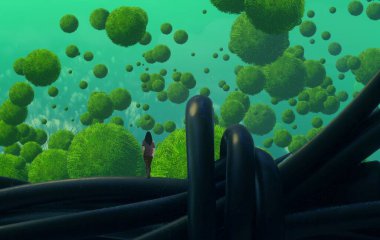 metin için alanı olan soyut kavramsal yaratıcı arkaplan 