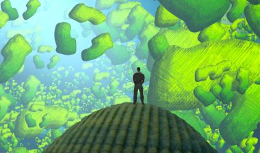 Çiçeklerle soyut arkaplan