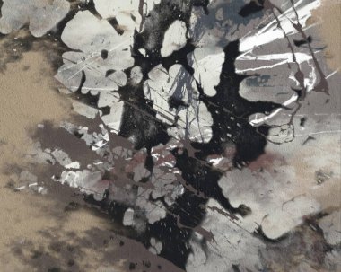 metin için alan ile arka planda soyut renkli lekeler      