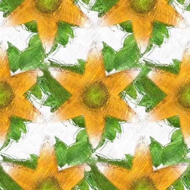 Dağınık tarzda çiçek çizim, grungy arka plan.