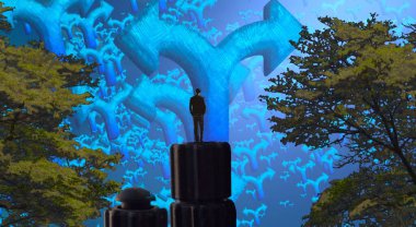 Şehirde Noel ağacı