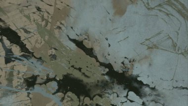 metin için alan ile arka planda soyut renkli lekeler