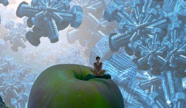 mavi ve yeşil arkaplan