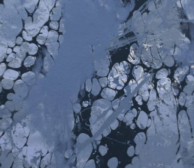 Metin için yeri olan boya lekeleriyle soyut arkaplan