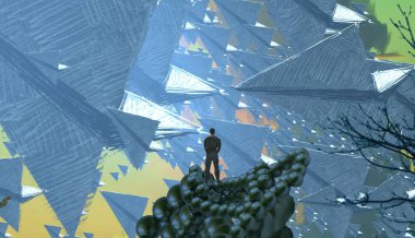 renkli soyut mutlu noel arka plan