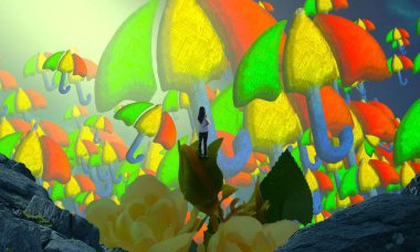 Siyah arkaplanda sonbahar yaprakları